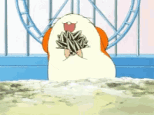 Happy Hungry Hamtaro Full Sunflower Seeds GIF