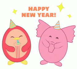 Happy Iggies Cute Happy New Year GIF