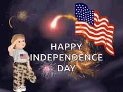 Happy Independence Day Little Boy GIF