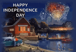 Happy Independence Day Painting GIF