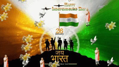 Happy Independence Day Soldiers And Pigeons GIF