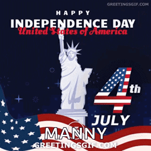 Happy Independence Day United States Of America 4Th July GIF