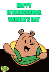 Happy International Womens Day Cute Panda GIF