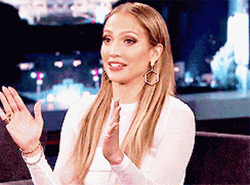 Happy Jlo On Jimmy Kimmel Tonight Show GIF
