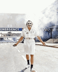 Happy Joker Walking GIF