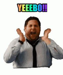 Happy Jonah Hill Excited  GIF