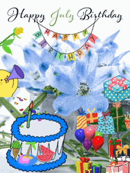 Happy July Birthday Celebration GIF