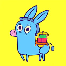 Happy Jumping Donkey GIF