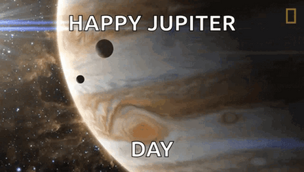 Happy Jupiter Day With Moons GIF