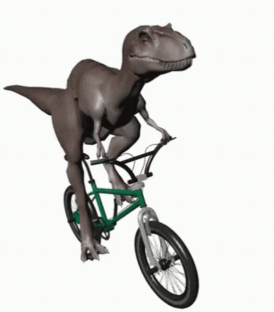 Happy Jurassic June Dinosaur GIF