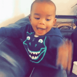 Happy Kid Knee Slap GIF