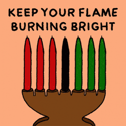 Happy Kwanzaa Keep Your Flame Burning Bright GIF