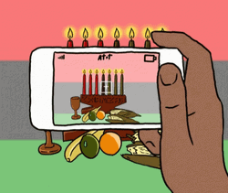 Happy Kwanzaa Mobile Phone Video Record GIF
