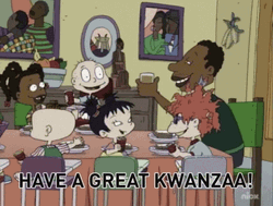 Happy Kwanzaa Rugrats Having Party GIF
