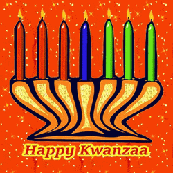 Happy Kwanzaa Sparkling Background