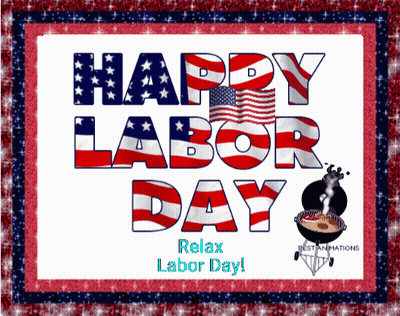 Happy Labor Day Greeting Card With Grill GIF