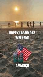 Happy Labor Day Weekend Cartwheel GIF