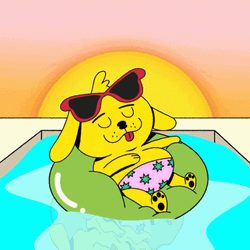 Happy Labor Day Weekend Pool Day GIF