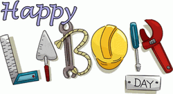 Happy Labor Day Workers Tools Creative GIF