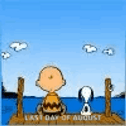 Happy Last Day Of August Birthday Snoopy GIF