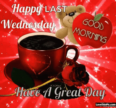 Happy Last Wednesday Good Morning Coffee GIF