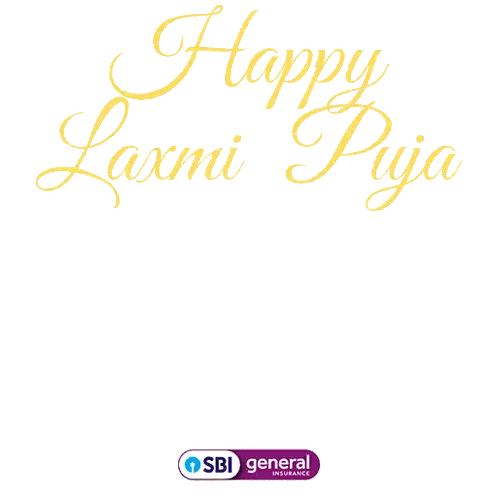 Happy Laxmi Puja Poster With Candle Sticker