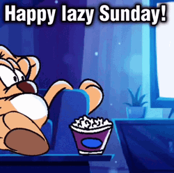 Happy Lazy Cute Sunday GIF