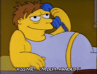 Happy Left Handers Day Kiss Me GIF