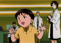 Happy Little Shinji GIF