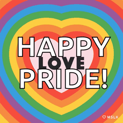 Happy Love Pride Rainbow Poster GIF