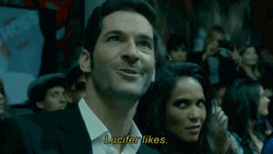 Happy Lucifer Tom Ellis Likes GIF