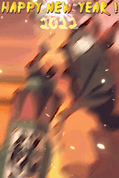 Happy Lunar New Year 2022 Naruto Fireworks GIF