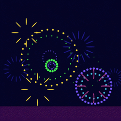 Happy Lunar New Year 2022 Tiger Fireworks GIF