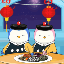 Happy Lunar New Year Chinese Pudgy Penguins  GIF
