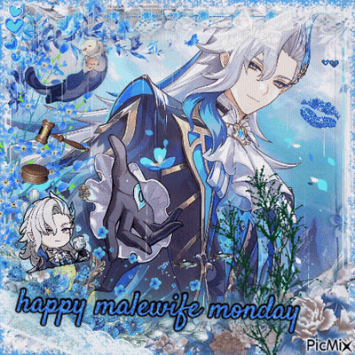 Happy Malewife Monday Greeting Card With Man GIF
