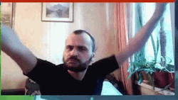 Happy Man Flex His Cute Dance Move GIF