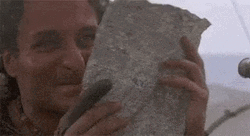 Happy Man Holding Paper GIF