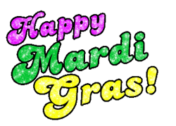 Happy Mardi Gras Greeting Sticker