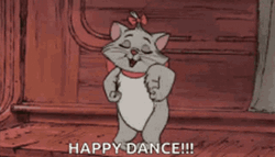 Happy Marie Cat Dancing Meme GIF