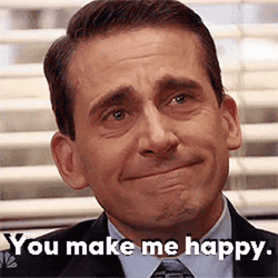 Happy Meme Crying Michael Scott GIF