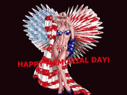 Happy Memorial Day Lady GIF