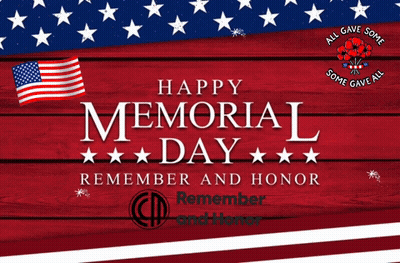 Happy Memorial Day Remember And Honor Sign GIF