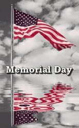 Happy Memorial Day Weekend Flag On Water GIF