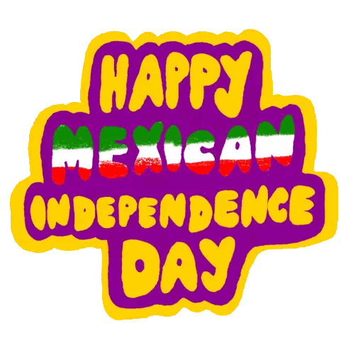Happy Mexican Independence Day Sign Sticker