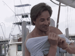 Happy Miami Vice Dressing Up  GIF