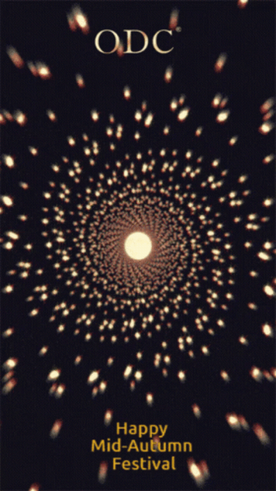 Happy Mid-Autumn Festival Poster With Full Moon GIF