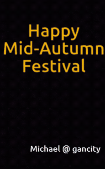 Happy Mid-Autumn Festival Sign