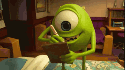 Happy Mike Wazowski Check List GIF