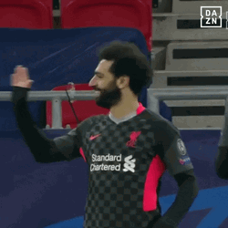 Happy Mohamed Salah Co Players Hug GIF
