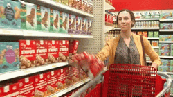 Happy Mom Grocery Shopping GIF